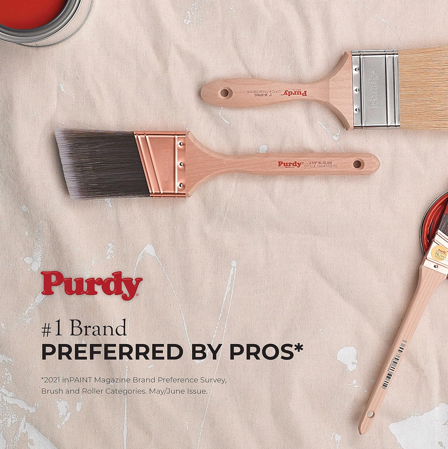 Purdy 144116030 Black Bristle Extra Oregon Paint Brush, 3 in.