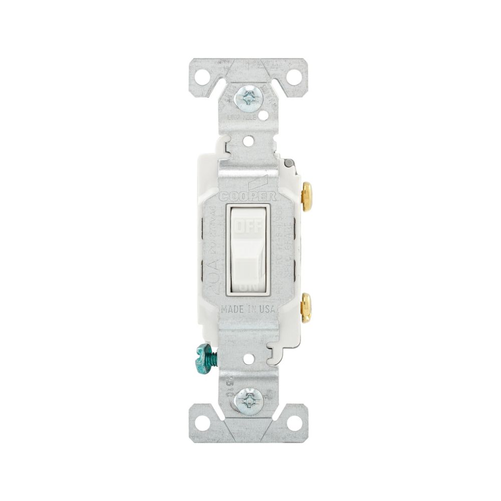 Eaton Commercial Toggle Switch Single Pole, 20 Amp -- CS120W