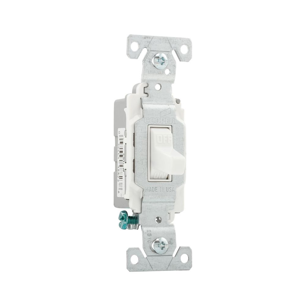 Eaton Commercial Toggle Switch Single Pole, 20 Amp -- CS120W