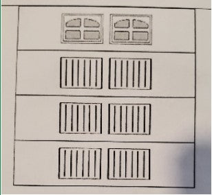 Raynor 7'x7' BMK, White, Insulated, Cascade Top Windows, Carriage House, 12R LHK -- Door #283