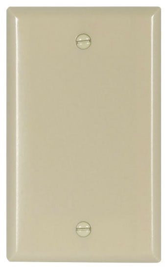 Cooper 2129V-BOX Wallplate 1-Gang Blank Thermoset Box Mount Standard Ivory