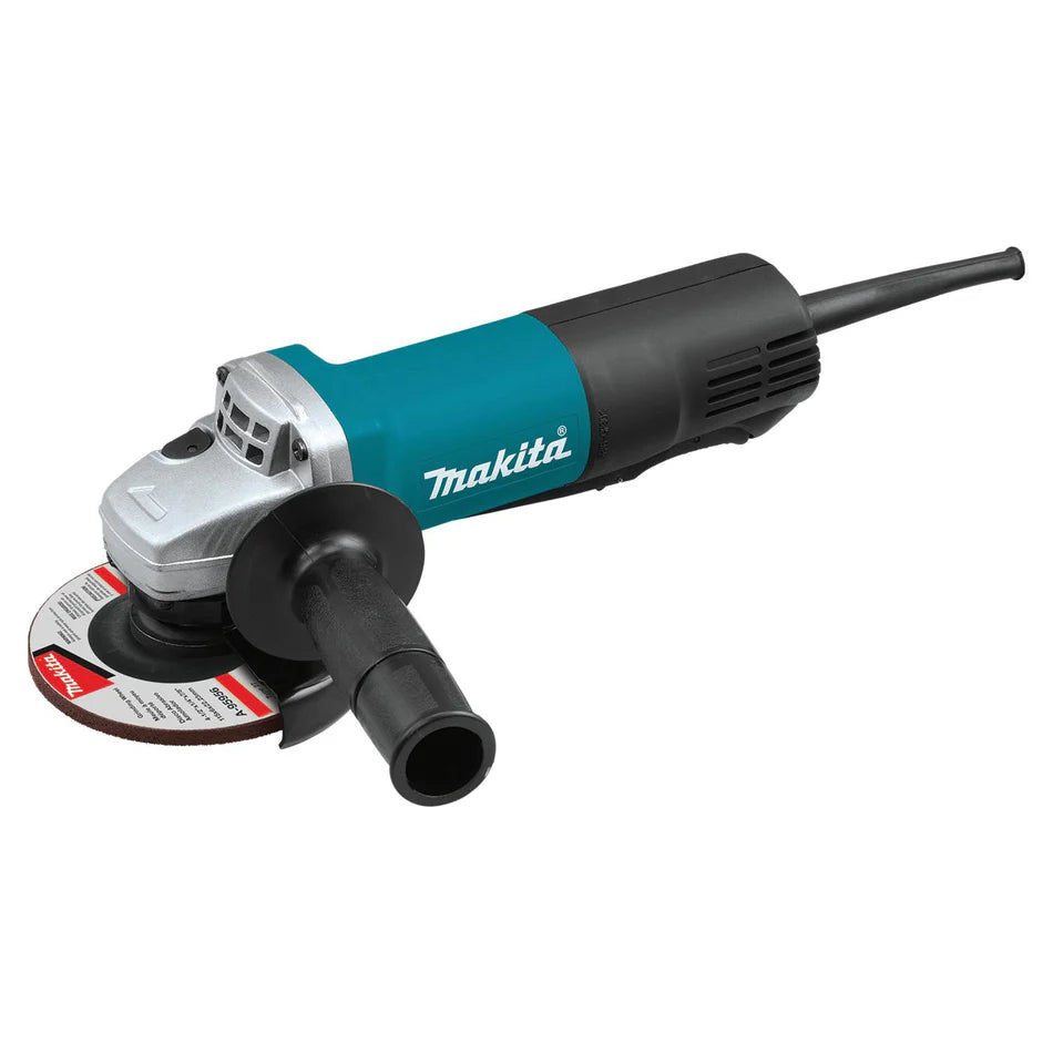 Makita 9557PBX1 Cut‑Off Angle Grinder, Tool/Kit: Kit, 4-1/2 in Dia Wheel, 5/8-11 Spindle Thread, 120 V, 10-3/4 in OAL