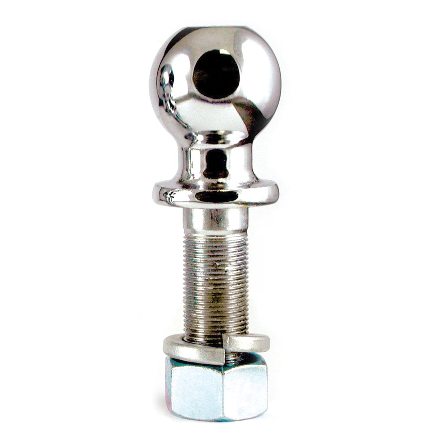 Reese Towpower 74026 Trailer Hitch Ball, 2 Inch Diameter, 6,000 lbs. Capacity, 1 Inch Shank Diameter, 3-1/4 Inch Shank Length, Chrome