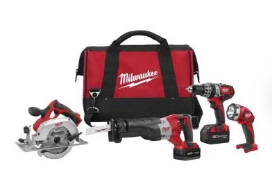 Milwaukee M18™ Cordless LITHIUM-ION 4-Tool Combo Kit 2694-24