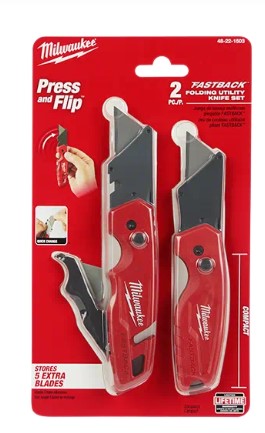 Milwaukee FASTBACK™ Folding Utility Knife Set 48-22-1503