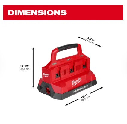 Milwaukee M18™ PACKOUT™ Six Bay Rapid Charger -- 48-59-1809