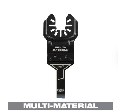 Milwaukee OPEN-LOK™ 3/8" TITANIUM CHARGED™ Bi-Metal Multi-Material Multi-Tool Blade -- 49-25-1201