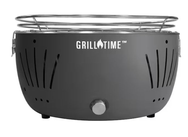 Grill Time Tailgater GTX Portable Charcoal Grill Starter Pack - Gray - UPG-G-18