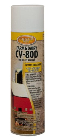 Country Vet CV-80D FARM AND DAIRY INSECT CONTROL SPRAY - 18.5 OZ.