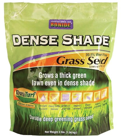 BONIDE Grass Seed 60211 Dense Shade Grass Seed, 3 lb