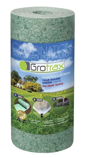 GrowTrax Quick Fix Mixed Sun or Shade Grass Seed Blanket
