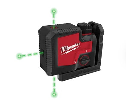 Milwaukee USB Rechargeable Green 3-Point Laser -- 3510-21