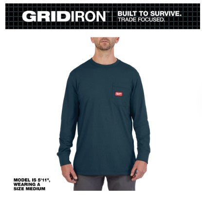 Milwaukee GRIDIRON™ Pocket T-Shirt - Long Sleeve - 606BL