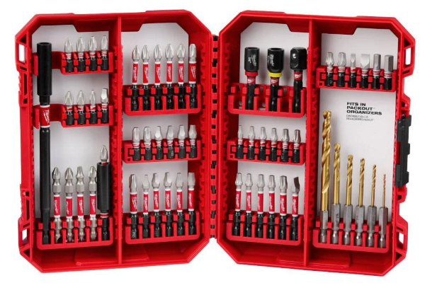 Milwaukee SHOCKWAVE Impact Duty Drill & Drive Set 60pc -- 48-32-4097