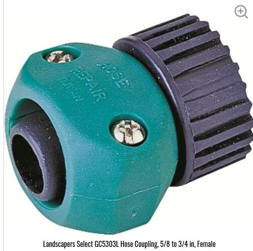 Landscapers Select GC5303L Hose Coupling, 5/8 to 3/4 in, Female - 7378029