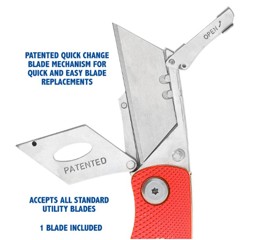 Sheffield Knife Lockback Utility Knife - RED