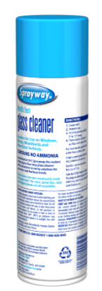 Sprayway Glass Cleaner Foaming Aerosol Spray 19oz
