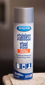 Sprayway Stainless Steel Cleaner Aerosol Spray (oil-based)