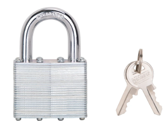 Mintcraft Hd00016 2-inch Laminated Steel Padlock With Hardened Shackle