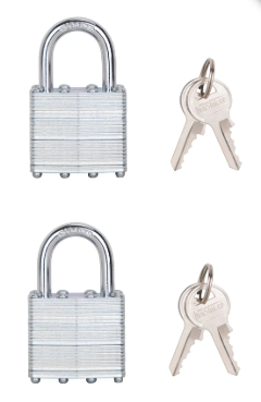 ProSource Hd00012-d-3l 1-1/2 Inch Laminated Steel Padlock Set