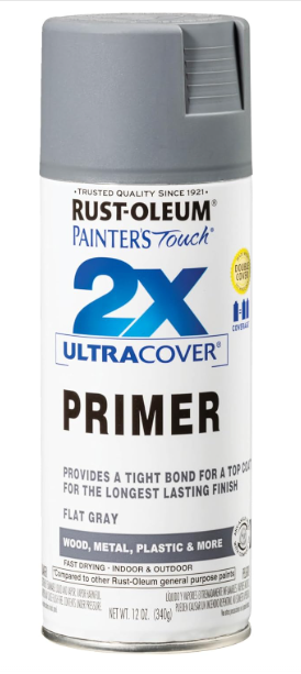 Rust-Oleum 249115 Painter's Touch 2X Ultra Cover Spray Paint, 12 oz, Gloss Dark Gray