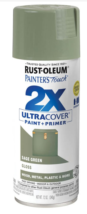 Rust-oleum Spray Paint Gloss Sage Green 2x Ultra Cover Paint & Primer