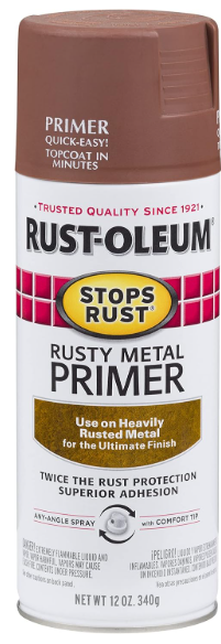 Rust-Oleum 7769830 Stops Rust Rusty Metal primer Spray, 12 oz, Flat Brown