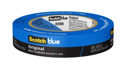 ScotchBlue Blue Original Multi‐Surface Painter’s Tape 0.94” x 60 Yds 3M 2090‐24NC