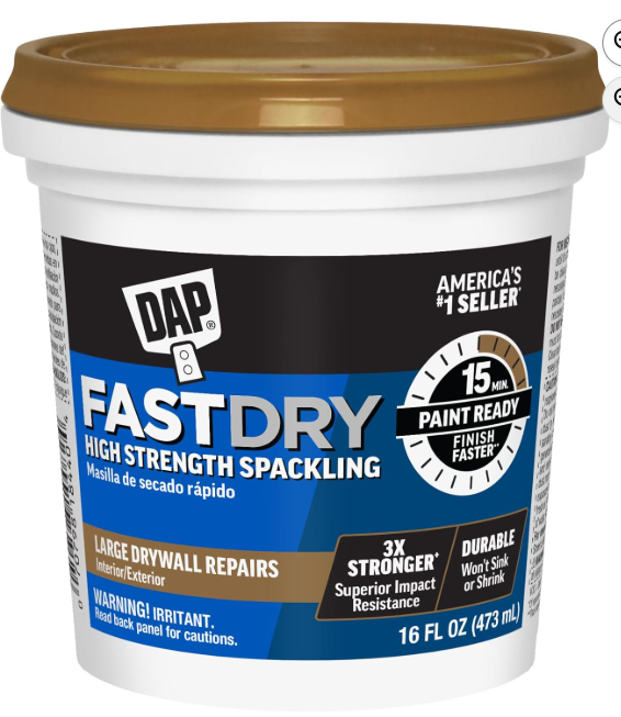 DAP Fast Dry Premium Spackling, Off White, 16 Oz (7079818440)
