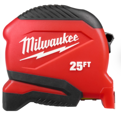 Milwaukee 25ft Compact Tape Measure -- 48-22-1725