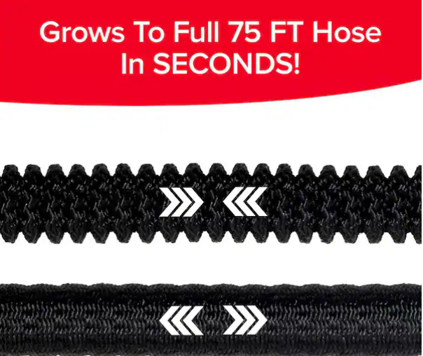 Pocket Hose Silver Bullet 3/4 in. Dia x 75 ft. Lightweight Kink-Free Expandable Water Garden Hose