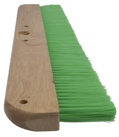 Marshalltown Concrete Broom, Green Nylon - 36"