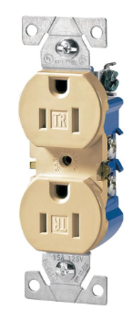 Eaton Duplex TR Receptacle -- Ivory - TR270V