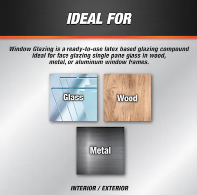 DAP 33' Window Glazing 8fl oz. -White - 1/2pint -- 12120