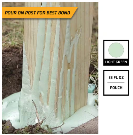Sika PostFix Fence Post Mix, Mix-In-The-Bag Expanding Foam  -- 483503