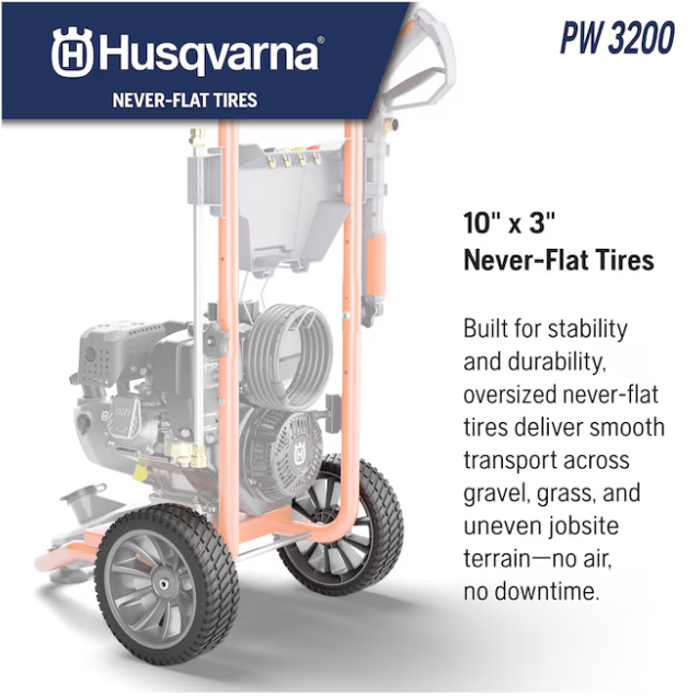 Husqvarna PW3200 Pressure Washer - Gas 208cc -- 022013