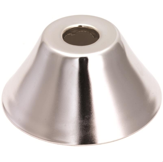 PlumbPak Bath Flange, 3-3/4" W, Copper, Chrome -- PP99PC