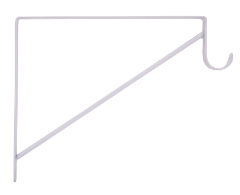 ProSource Heavy Duty Shelf And Rod Support 12.6 X 9.7 In. Powder Coated Steel