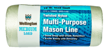 Wellington #18 1050 Ft White Twisted Nylon Mason Line Twine For Outdoor Projects - 71579