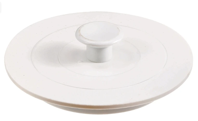 Plumb Pak Pp820-15 White Rubber Garbage Disposal Stopper - 6.625 In. Diameter