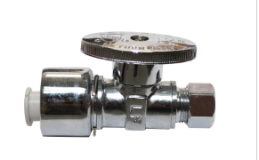 Plumb Pak 5/8 In. Compression X 3/8 In. Compression Brass Straight Valve