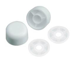 Plumb Pak Pp835-30 Universal White Plastic Toilet Bolt Caps - 2 Pack