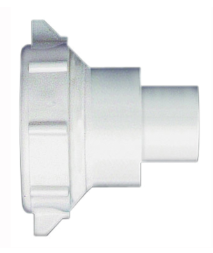 Plumb Pak PP55-8W Reducing Coupling, 1-1/2 x 1-1/4 in, Slip-Joint, Polypropylene, White
