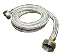 Plumb Pak PP23821 Washing Machine Pressure fill Hose, 3/4 in ID, 4 ft L, FHT, Stainless Steel