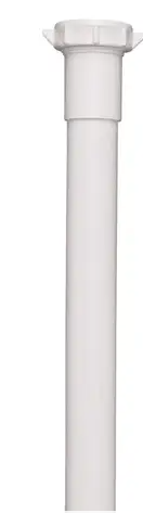 Plumb Pak PP945W Pipe Extension Tube, 1-1/4 x 1-1/4 in, 12 in L, Slip-Joint, Plastic, White