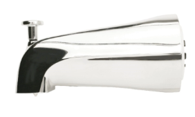 Plumb Pak PP825-38 -- 1-handle Chrome Tub Spout With Diverter And Adapter Kit
