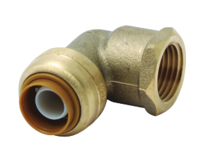 SharkBite U308LFA Pipe Elbow, 1/2 in, 90 deg Angle, Brass, 200 psi Pressure