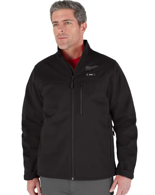 Milwaukee M100B-21 M12 Heated Black Toughshell Jacket with (1) 3.0 Ah Battery and Charger