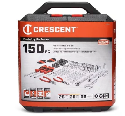 Crescent CTK150 150-Piece Professional Mechanics Tool Set