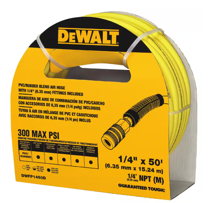 DeWalt 50 ft. x 1/4 in. Air Hose